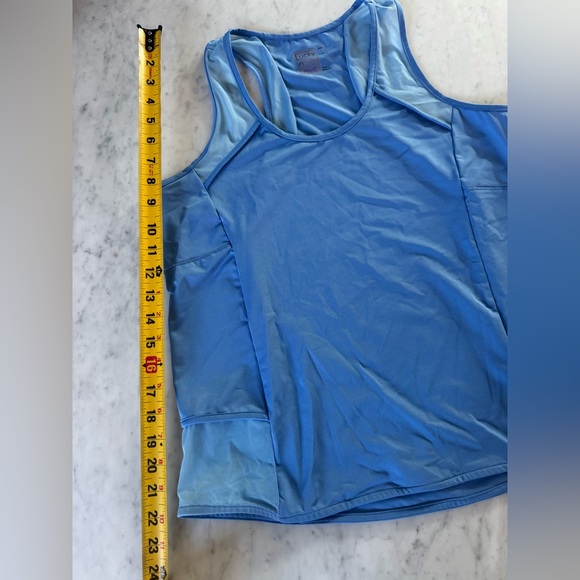 Lucky In Love Women's Blue Tank Top Scoop Neck Size Large - Picture 4 of 6